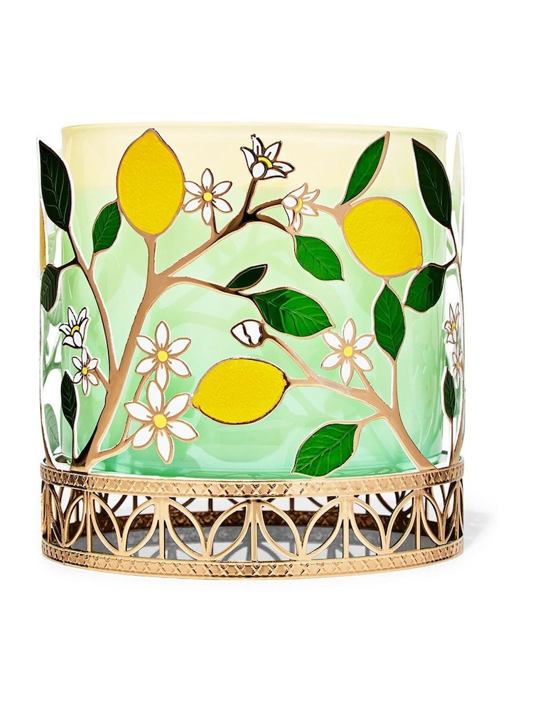 Bath & Body Works Multi Lemons 3-Wick Candle Holder - Image 1 of 1 Bath & Body Works Multi Lemons 3-Wick Candle Holder - Image 1 of 1