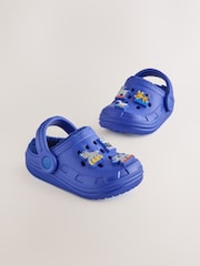 Blue Animal Warm Lined Slipper Clogs - Image 1 of 6