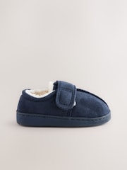 Navy Warm Lined Cupsole Slippers - Image 2 of 5
