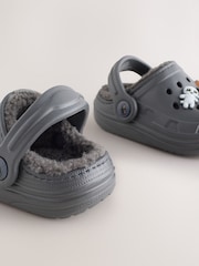 Grey Halloween Warm Lined Slipper Clogs - Image 3 of 4