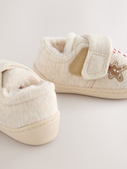 Neutral Christmas Warm Lined Cupsole Slippers - Image 5 of 5