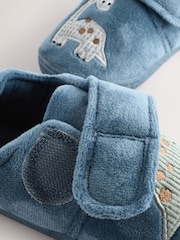 Blue Dinosaur Warm Lined Cupsole Slippers - Image 5 of 7