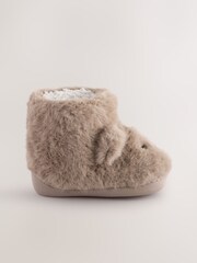 Brown Bear Warm Lined Slipper Boots - Image 2 of 5