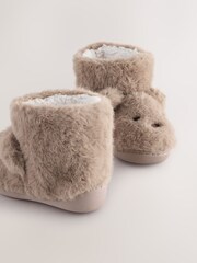 Brown Bear Warm Lined Slipper Boots - Image 5 of 5