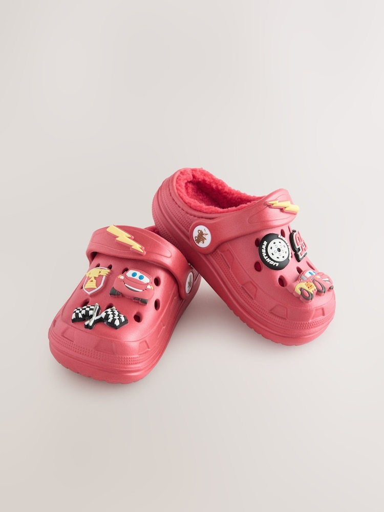 Buy Red Lightning McQueen Cosy Lined Slipper Clogs from the Next