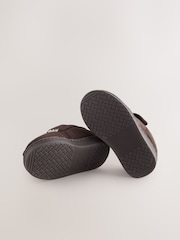 Chocolate Brown Warm Lined Cupsole Slippers - Image 3 of 5