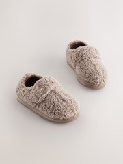Neutral Borg Warm Lined Cupsole Slippers - Image 1 of 7