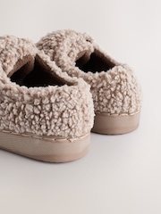 Neutral Borg Warm Lined Cupsole Slippers - Image 3 of 7