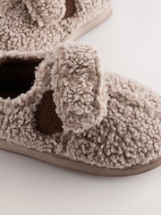 Neutral Borg Warm Lined Cupsole Slippers - Image 5 of 7