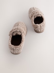 Neutral Borg Warm Lined Cupsole Slippers - Image 7 of 7