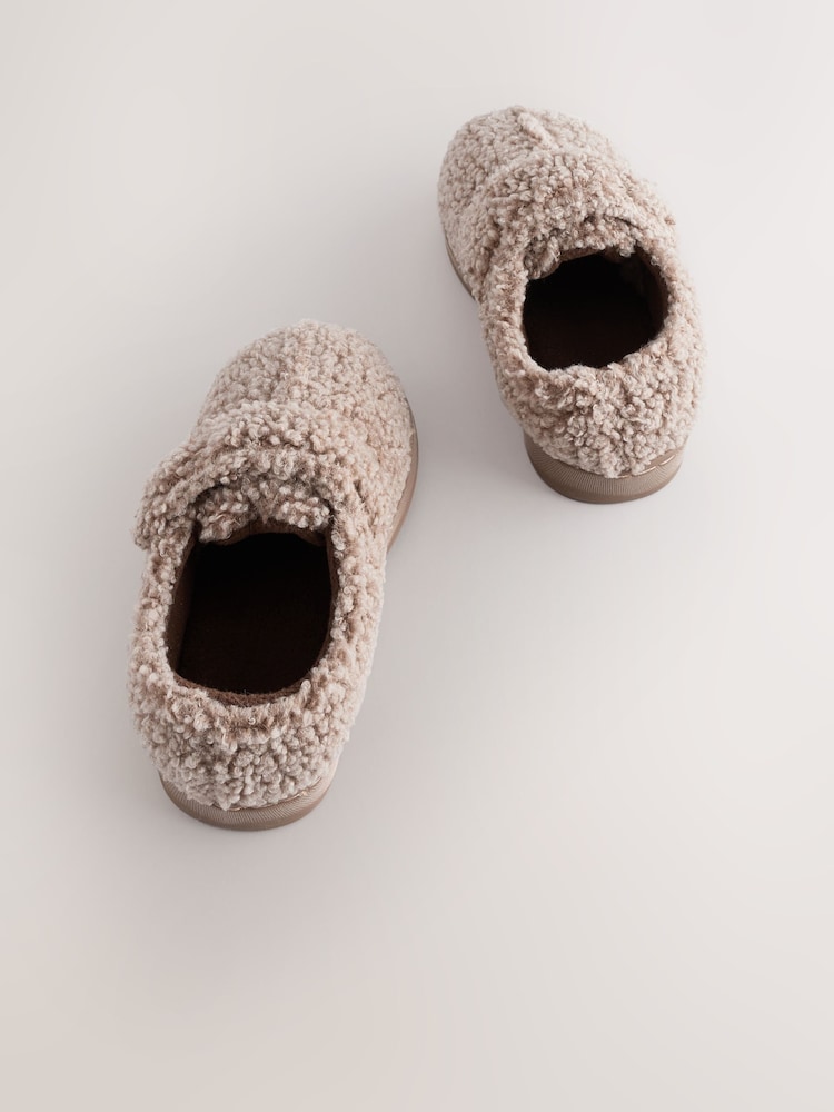 Neutral Borg Warm Lined Cupsole Slippers - Image 7 of 7