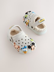 Nevtralno - Mickey Warm Lined Slippers Clogs - Slika 1 iz 6