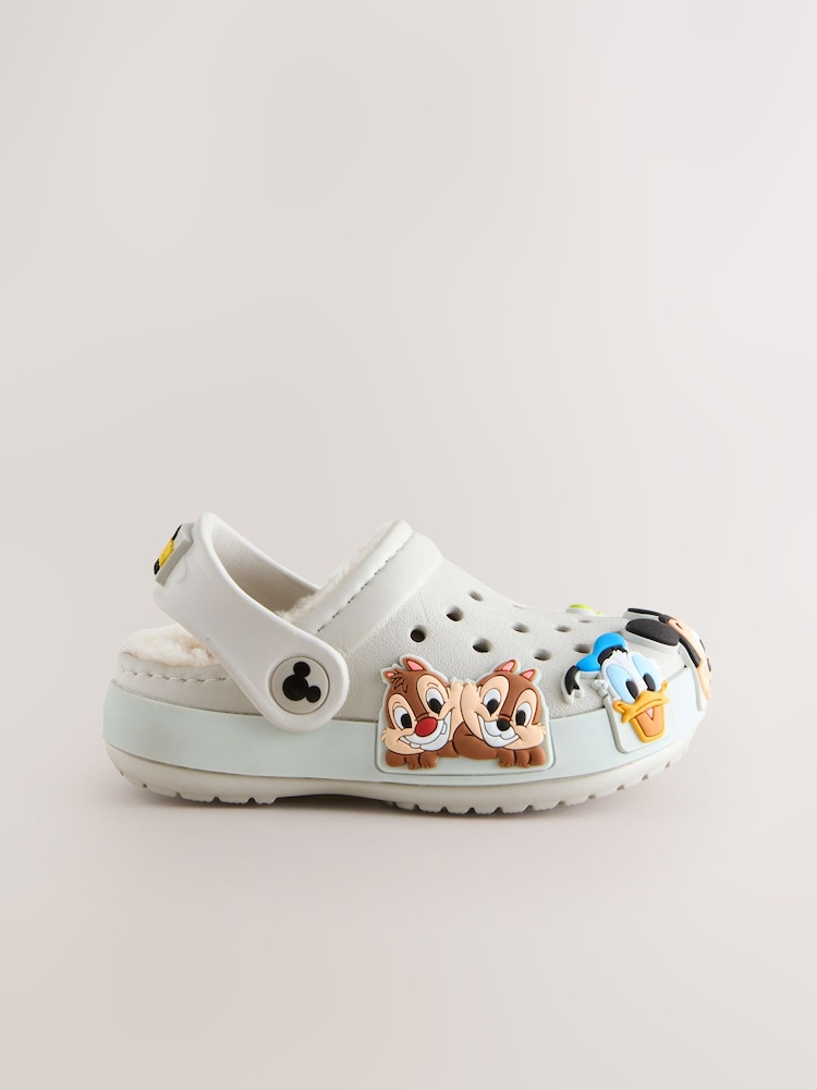 Nevtralno - Mickey Warm Lined Slippers Clogs - Slika 2 iz 6