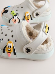 Nevtralno - Mickey Warm Lined Slippers Clogs - Slika 6 iz 6