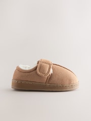 Tan/Brown Warm Lined Cupsole Slippers - Image 2 of 6