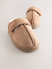 Tan/Brown Warm Lined Cupsole Slippers - Image 3 of 6
