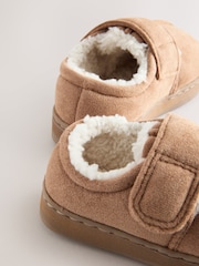 Tan/Brown Warm Lined Cupsole Slippers - Image 5 of 6