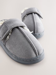 Grey Warm Lined Cupsole Slippers - Image 3 of 6