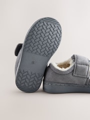 Grey Warm Lined Cupsole Slippers - Image 4 of 6