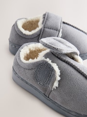 Grey Warm Lined Cupsole Slippers - Image 5 of 6