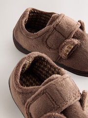Brown Bear Warm Lined Cupsole Slippers - Image 4 of 5