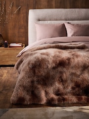 Brown Loulou Faux Fur Throw - Image 1 of 4