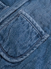 Blue Denim Jersey Quilted Baby Jacket (0mths-2yrs) - Image 11 of 12