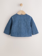 Blue Denim Jersey Quilted Baby Jacket (0mths-2yrs) - Image 2 of 10