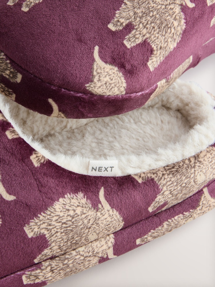 Burgundy Hamish The Altoland Cow - Pantuflas - Imagen 7 de 7
