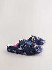 Estampado de perro en azul marino - Navy Mule Dog Slippers - Imagen 4 de 8