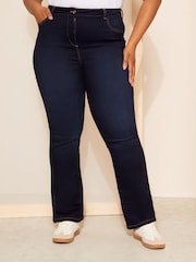 Friends Like These Blue Curve Jeggings Stretch Flare Jeans - Image 1 of 4