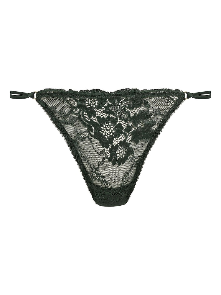 Wacoal Green Natsuki Lace Tanga Briefs - Image 4 of 4 Wacoal Green Natsuki Lace Tanga Briefs - Image 4 of 4