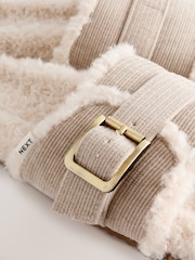 لون محايد - Borg Slider Slippers - صورة 5 من 5