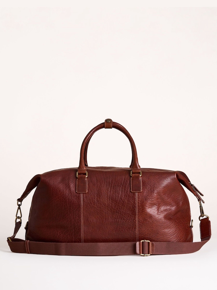 Lakeland Leather Brown Kentmere Holdall Bag - Image 2 of 5 Lakeland Leather Brown Kentmere Holdall Bag - Image 2 of 5