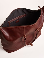 Lakeland Leather Brown Kentmere Holdall Bag - Image 4 of 5