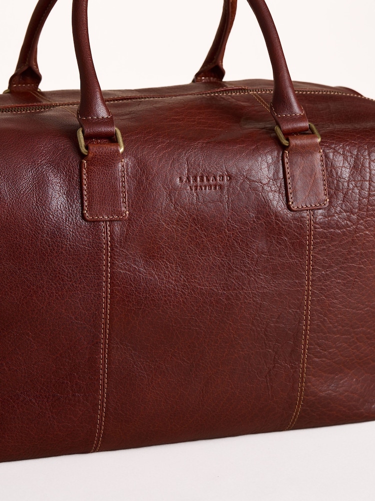Lakeland Leather Brown Kentmere Holdall Bag - Image 5 of 5 Lakeland Leather Brown Kentmere Holdall Bag - Image 5 of 5
