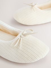 Crudo - Velour Cord Ballet Slippers - Imagen 3 de 5