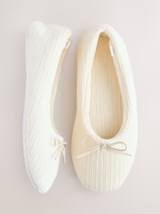 Crudo - Velour Cord Ballet Slippers - Imagen 4 de 5