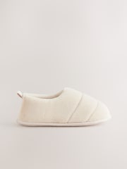 Cream Quilted Short Boot Slippers - Image 6 of 8