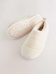 Cream Quilted Short Boot Slippers - Image 8 of 8