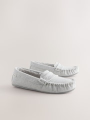 Grey Corduroy - Mokassin-Hausschuhe - Bild 5 von 8