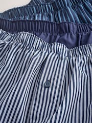 Navy 4 pack Woven Pure Boxers - Image 7 of 8