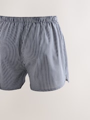 Navy 4 pack Woven Pure Boxers - Image 8 of 8