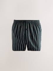 Black Stripe 4 pack Woven Pure Boxers - Image 3 of 8
