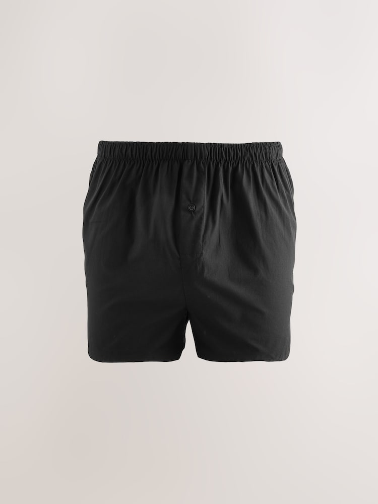 Black Stripe 4 pack Woven Pure Boxers - Image 4 of 8