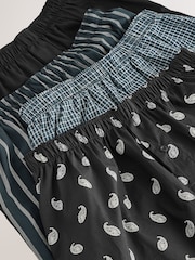 Black Stripe 4 pack Woven Pure Boxers - Image 7 of 8