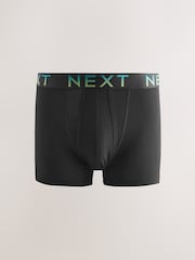 Black Ombre Colour Waistband A-Front Boxers 5 Pack - Image 3 of 6