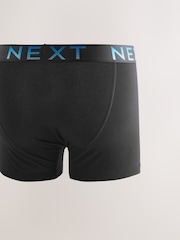 أسود بحافة خصر ظلال لون متدرجة - حزمة من 5 - مجموعة من 5 بوكسر غنية بالقطن بقصة أمامية على شكل حرف A - صورة 7 من 9