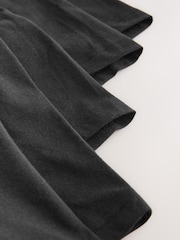 أسود بحافة خصر ظلال لون متدرجة - حزمة من 5 - مجموعة من 5 بوكسر غنية بالقطن بقصة أمامية على شكل حرف A - صورة 9 من 9