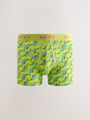 Yellow/ Red/Purple Animal Conversational Print - Boksarice z A-sprednjim delom - Slika 3 iz 9